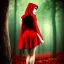 Placeholder: sensuality with gorgeous red riding hood