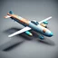 Placeholder: plane stylized 3d