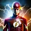 Placeholder: 4K Ultra-HD -- The Flash running through the speedforce at top speed --4k Ultra-HD--Hyper realistic--Cinema lighting