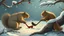 Placeholder: ice bear squirrels playing hockey in the tree on ceres