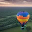 Placeholder: hot air balloon photographed from above