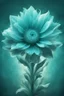 Placeholder: surreal cyan bright holy flower