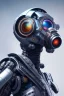 Placeholder: a beautiful full frame portrait digital painting of futuristic bananapunk robot, wide angle view, close-up, macro lens, centered camera, titanium accents, intricate details, small minutiae, tiny features, particulars, colorful, 8k, least ambient occlusion, volumetric lighting, volumetric clouds