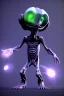 Placeholder: aliens invade clean art NFT, blender 3d