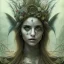 Placeholder: penelope cruz, rusty metal, feathers, Dryad, fae, sidhe, ominous, nature, plants, wildflower, facepaint, dnd character portrait, intricate, oil on canvas, masterpiece, expert, insanely detailed, 4k resolution, retroanime style, cute big circular reflective eyes, cinematic smooth, intricate detail , soft smooth lighting, soft pastel colors, painted Renaissance style