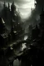 Placeholder: A city made from madness, cloaked prospection of cultists, deep shadows