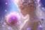 Placeholder: one big crystal subtle flower in a galactic ambiance of the sky, transparent petals, delicate colors, in the foreground,with a little beautiful fairy, full of details, smooth, bright sunshine，soft light atmosphere, light effect，vaporwave colorful, concept art, smooth, extremely sharp detail, finely tuned detail, ultra high definition, 8 k, unreal engine 5, ultra sharp focus