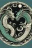 Placeholder: Two dragons created yin yang symbol