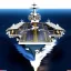 Placeholder: aircraft carrier view from above