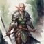 Placeholder: dnd, illustration, watercolour, artistic, artstation, elf, german, warriour