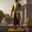 Placeholder: White Statue frodo, Rome style sculpture, full body, fresco background, hyper realistic, 8k,