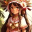 Placeholder: anime south america native girl