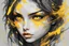 Placeholder: abstract girl art yellow eyes