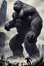 Placeholder: Giant kaiju and king kong