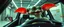 Placeholder: car driving happy 2d anime fluffy slimy slug alien sloth gremlin woman in the style of Escher and Giger and Fallout 4, pinhole cam, airbrush 3d rendering, on tv screen:A five-second cinematic single take in a clean industrial presentation hall.
