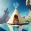 Placeholder: calm yoga artist in tipi, smoking pool, maze background ,chain levitated, levitated lab equipment, 4k, Highly Detailed, Masterpiece, perfect eyes, Digital Illustration, Cinematic Lighting, Realistic, Sharp Focus, Centered, Beautifully Lit, Bioluminescent by Stanley Artgerm Lau