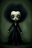 Placeholder: MJ P: 3D-rendered painting portrait freak in the style of Tim Burton and art style dark-fantasy Nicoletta Ceccoli style the image features a character from a dark fantasy, otherworldly charm with exaggerated features