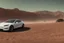 Placeholder: A Tesla 'Model S' is racing at top speed, in Mos Eisley on the planet Tatooine. (CINEMATIC, WIDE ANGLE LENS, PHOTO REAL)