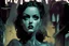 Placeholder: of gothic, dark, mystery, eerie, mystical, pulp comics, danger, pulp art, hyper-realistic manga style, lurid, magazine cover imagery, dynamic composition