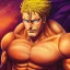 Placeholder: head and shoulders portrait, Escanor Seven Deadly Sins, arthur kulkov, Russian, anime, circus, male, ringleader, muscular, man, strong,lisa frank fantasy, detailed matte painting, deep color, fantastical, intricate detail, 8k resolution concept art portrait by Greg Rutkowski, yoji shinkawa dreamscape, fenghua zhong, mystical colors, Golden hour, beeple, neon pastel color palette, beautiful colorful interesting detailed storybook fantasy