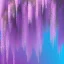 Placeholder: a pink castle, magical crystal pink castel, vertical light, pink and blue wisteria , pink vertical, blue lake,sharp, background vertical blue gradient vertical, elegant, highly detailed, artstation, concept art, smooth, sharp focus, illustration, 8k, splash art, wallpaper, key visual