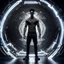 Placeholder: Man, fhoto full body, reality, angle Raw, super black magic in power light, digital art, with logo text "addie", intricate details, powerful composition, captivating, , trending on artstation, sharp focus, studio photo, intricate details, highly detailed high tech, by addie_digi