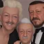 Placeholder: Recep Tayyip Erdogan has a beard like Papa Smurf and is cheerful with Marilyn Monroe at party.