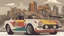 Placeholder: "I'm seeking an exhilarating poster for '<Achayo> Vintage Rally Racing.' The backdrop should feature an Ethiopian cityscape, capturing the vibrancy of urban life. In the foreground, a stylish vintage rally car, complete with rally lights and vintage decals, takes center stage. Use earthy tones for the city background and vibrant colors for the rally car. Select bold fonts in dynamic colors for the event title and details. Incorporate dust or dirt effects to evoke the rally racing atmosphere. Inc