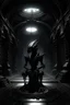 Placeholder: alien in dark castle, dark phantasy, 3d, high quality, star wars style