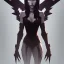 Placeholder: evil horror scary emo dark wicked sinister nightmare_fuel steampunk gothic fallen angel with big boobs half naked torn clothing Pixar character full body zoomed out shot snow white, beautiful, soft trending on artgem freestyle hand drawn sketch style poster unique 8k