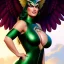 Placeholder: ultra detailed fullbody portrait of beautiful booty busty Hawkgirl, wearing skintight costume, extremely detailed digital painting, intrincate, extremely detailed smiling face,crystal clear Big Green eyes, in the style of adam hughes , mystical colors , perfectly centered image, perfect composition, rim light, beautiful lighting,8k, stunning scene, raytracing