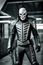 Placeholder: Ghost Rider in futuristic armor, photograph