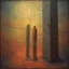 Placeholder: surreal abstract art, paranoid multi-level deep-seated fear of being alone, cable connections severed and boundaries crossed, weirdcore, max eerie, unsettling, by Matt Mahurin and Pawel Kuczynski and Rex Ray and Bridget Bate Tichnor, warm colors, matte oil paint, pentimento