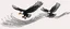 Placeholder: 2 birds being chased through the air by an eagle, they each trail a graphic line behind them, and lost feathers, vector