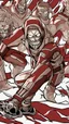 Placeholder: attack on titan red titan pattern for snowboard