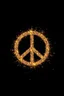 Placeholder: Peace symbol made of stardust