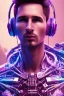 Placeholder: lionel messi style cyberpunk, purple tones, high lighting