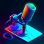 Placeholder: isometric style Secret writing of the microphone. vibrant, beautiful, crisp, detailed, ultra detailed, intricate, 4k, highly detailed