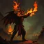 Placeholder: blaze the pyromaniac devil wild west bandit fantasy art