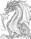 Placeholder: That really massive dragon coloring page