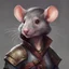 Placeholder: dnd, portrait of female rat-human