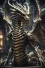 Placeholder: life or death oracle dragon brass virgin boss in the style of Giger and fallout 4 ,,bokeh like f/0.8, tilt-shift lens 8k, high detail, smooth render, down-light, unreal engine