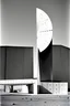 Placeholder: last atomic test memorial, radial space, in arizona desert, circle 300 squares meters diameter, concrete and modern gardens, the building is fragmented with more empty space as we go off the center