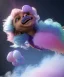 Placeholder: Ultra realistic clouds sky scene, wide angle, medium shot view, sweet childs, color smoke fog, free jumping flying, trinkets, monster hair, hair monster, jelly beans, balls, smile, happy, circus style, inflatable color clothing, extreme, wind, clouds sea, 20,000 feet altitude, stratosphere, soft color, highly detailed, unreal engine 5, ray tracing, RTX, lumen lighting, ultra detail, volumetric lighting, 3d, finely drawn, high definition, high resolution.