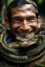 Placeholder: one snake with human smile