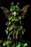 Placeholder: Forest fairy with textured leaves and floral armour