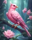 Placeholder: RPG style, Divine looking pink bird pet