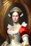 Placeholder: Elisabeth_of_Austria by_Franz_Xaver_Winterhalter .Cat face instead of human face, paws instead of human paws