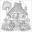 Placeholder: A fairy house Whispering Wind Pavilion, coloring page, exact shape, real image, minimal lines, white back ground color, real style, realistic, minimalistic, minimal black line art, line art, crisp line art, unique coloring sheet, outlined, outline, crisp, crisp line edges, illustration, thin lines, crisp clear lines, line art, clean line art, unique, 8k, no colors, no dark color, no black color, avoid thick black, minimalistic line edges, white back ground,