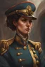 Placeholder: portrait of a napolitano woman wearing a traditional nineteenth century kingdom of naples military jacket, metal shoulder pauldrons, intricate, highly detailed, digital painting, artstation, concept art, sharp focus, cinematic lighting, illustration, art by artgerm and greg rutkowski, alphonse mucha, cgsociety